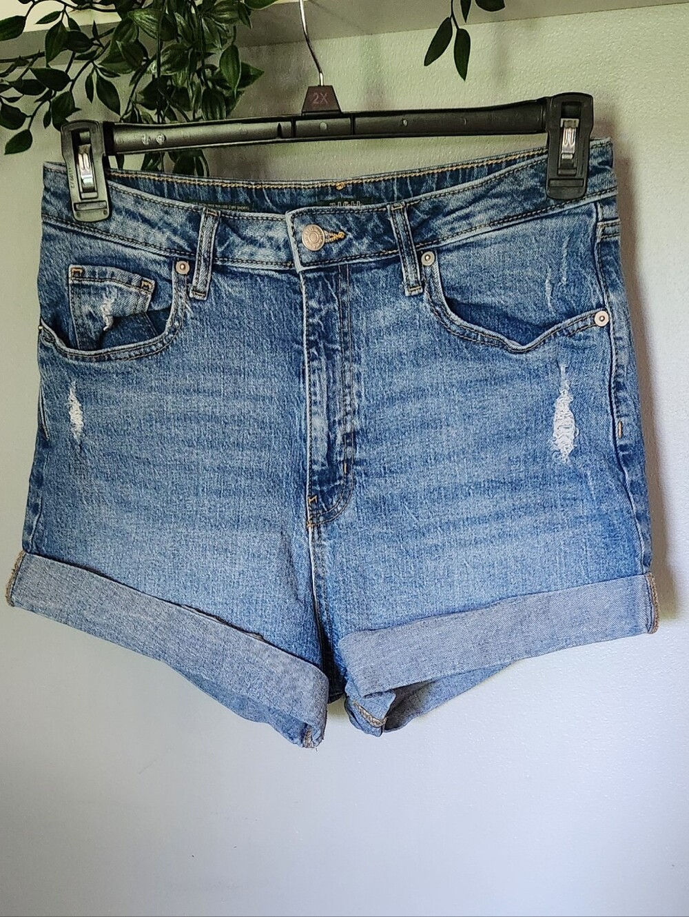 Super High-Rise Cuffed Jean Shorts